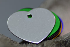 Personalised Engraved pet tag Small Heart Tag