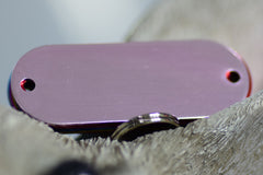 Personalised Engraved pet tag Large Long Tag