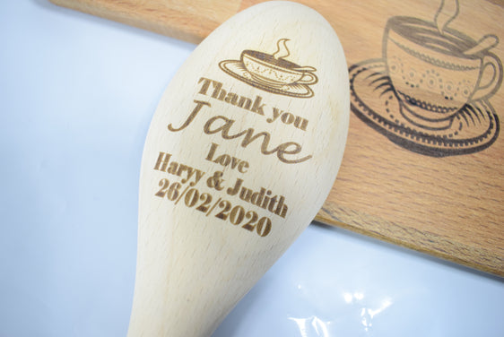 Wooden Spoon Cake mixer engraved personalised kitchen mixer custom gift image picture engraving