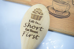 Wooden Spoon Cake mixer engraved personalised kitchen mixer custom gift image picture engraving