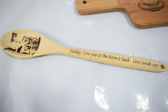 Wooden Spoon Cake mixer engraved personalised kitchen mixer custom gift image picture engraving