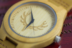 Wood Watch Engraved Personalised Dear