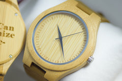 Wood Watch Engraved Personalised Plan