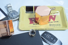 Rose Gold Hexagon Style Metal kitchen whisker food crusher ice crusher 60mm diameter 50mm thick design 2 tier
