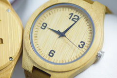 Wood Watch Engraved Personalised Bold