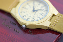 Wood Watch Engraved Personalised Complicated