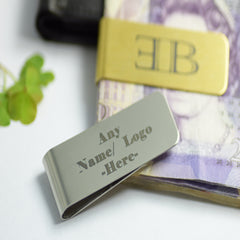 Money clip Gold Silver Personalised Engraved