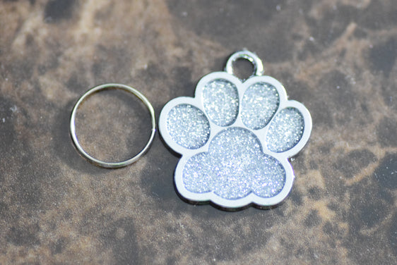 Personalised Engraved pet tag Large Diamond Pet Tag