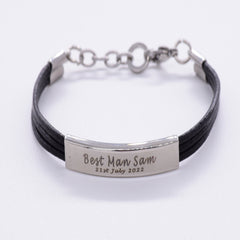 Womens Engraved Bracelet Personalised Engraved