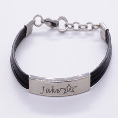 Womens Engraved Bracelet Personalised Engraved