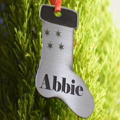 Christmas Baubles custom Engraved personalised Custom stocking filler Stocking Bauble