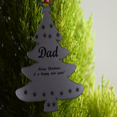 Christmas Baubles custom Engraved personalised Custom stocking filler Tree Bauble