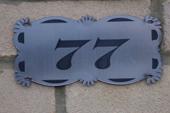 Door Number Sign Engraved personalised 2