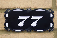 Door Number Sign Engraved personalised 2