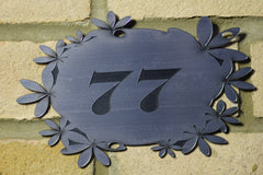 Door Number Sign Engraved personalised 3