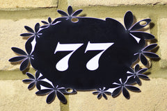 Door Number Sign Engraved personalised 3