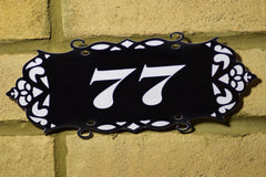 Door Number Sign Engraved personalised 5