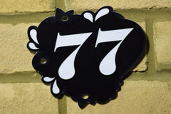 Door Number Sign Engraved personalised 6