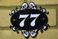 Door Number Sign Engraved personalised 7