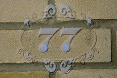 Door Number Sign Engraved personalised 7