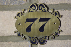 Door Number Sign Engraved personalised 7