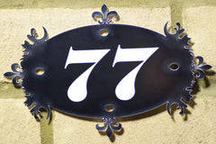 Door Number Sign Engraved personalised 9