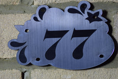 Door Number Sign Engraved personalised 10