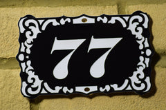 Door Number Sign Engraved personalised 11