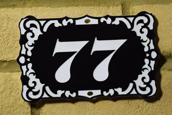 Door Number Sign Engraved personalised 11