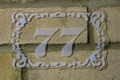 Door Number Sign Engraved personalised 11