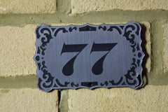 Door Number Sign Engraved personalised 11