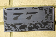 Door Number Sign Engraved personalised 13