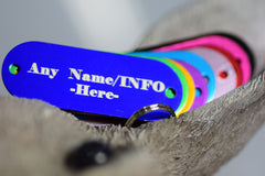 Personalised Engraved pet tag Large Long Tag