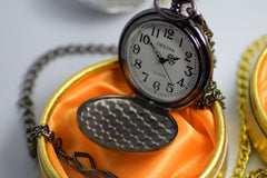 Pocket Watch engrraved personalised Quartz