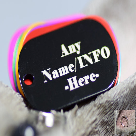 Personalised Engraved pet tag Large Oval Tag