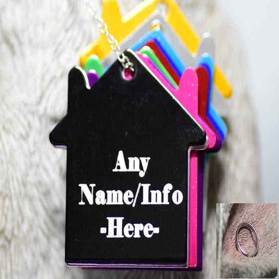 Personalised Engraved pet tag House Tag